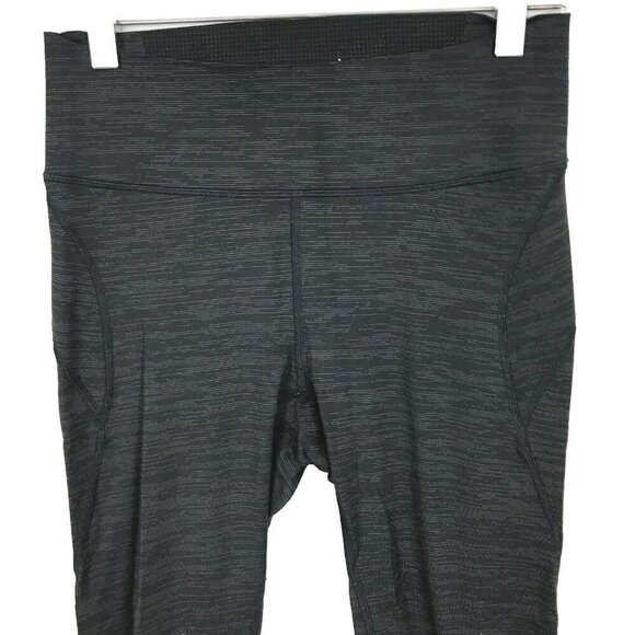 Outdoor Voices Women's Small S Leggings Heathered Gray Crop Mid Rise Gym - Picture 2 of 4